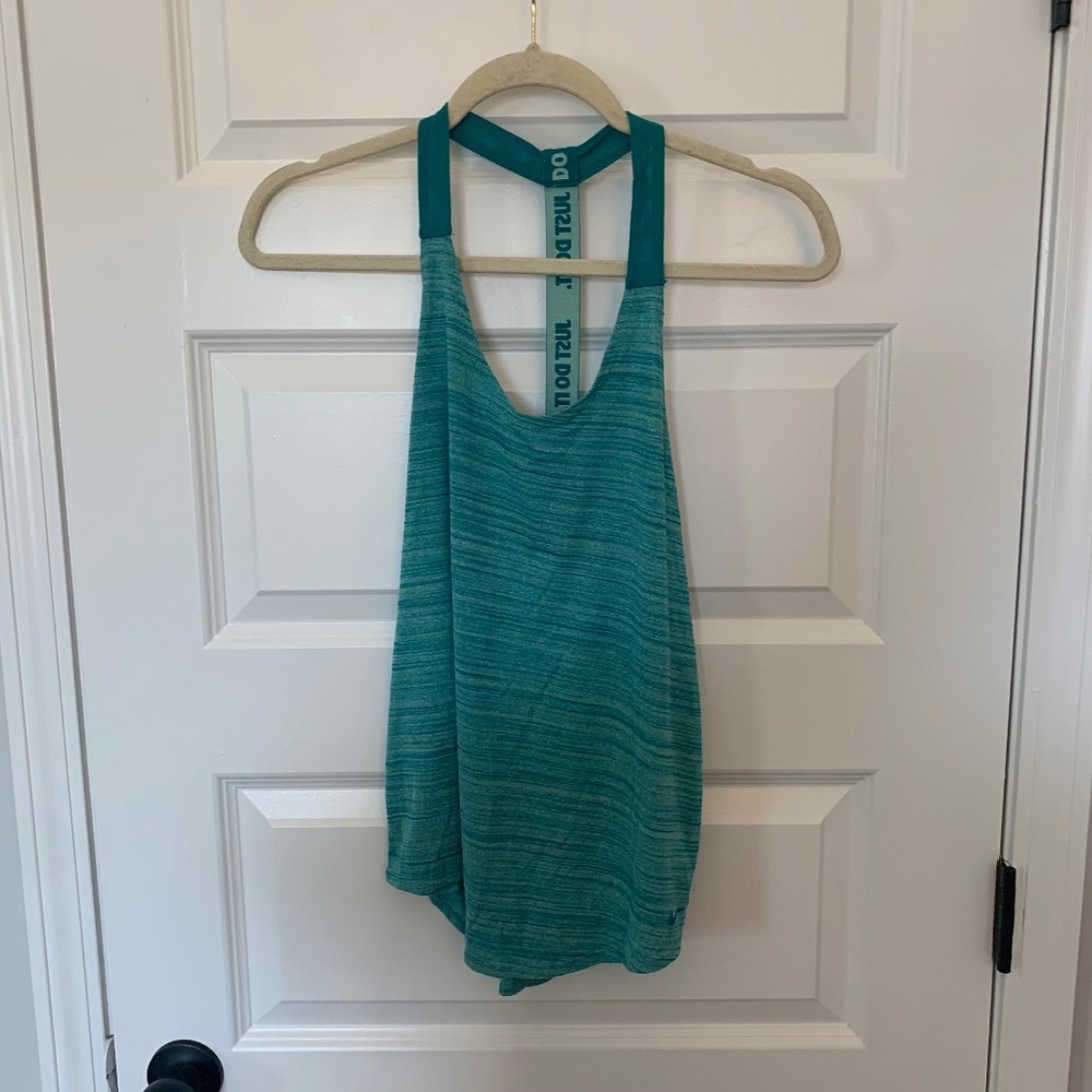 Nike Women's Elastika Dry Fit Green Tank Size M